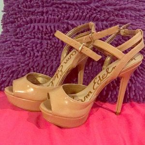 Sam Edelman Tan High Heels 5.5 .